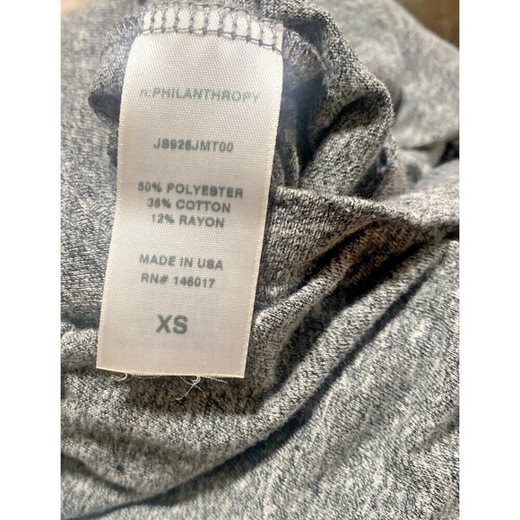 n:Philanthropy Breeze Romper Size XS Gray Distressed Short Sleeve Shorts - Picture 11 of 11